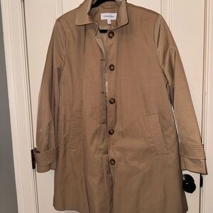 Calvin Klein Women's Beige Trench Coat